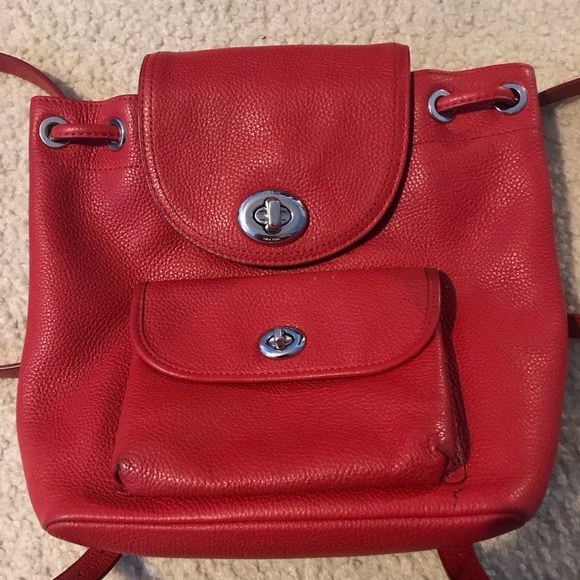 Coach mini back pack *RED*